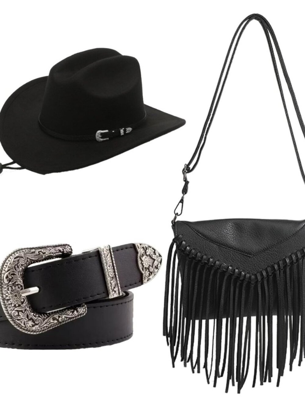 3 Pcs Western Cowgirl Outfit